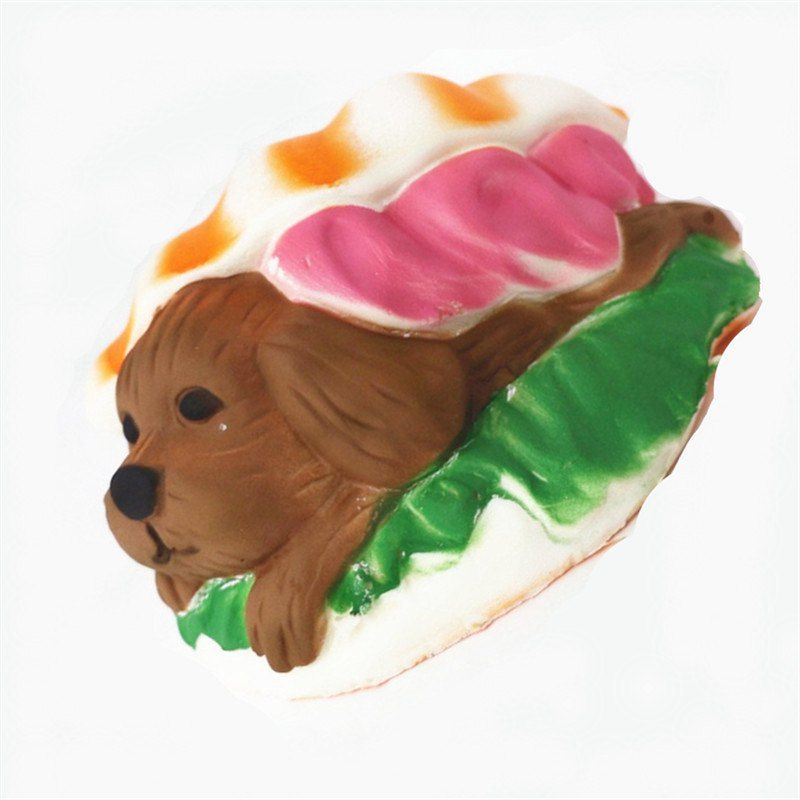 

Slow Springback Simulation Hamburg Dog Toys Jumbo Squishy, Multi
