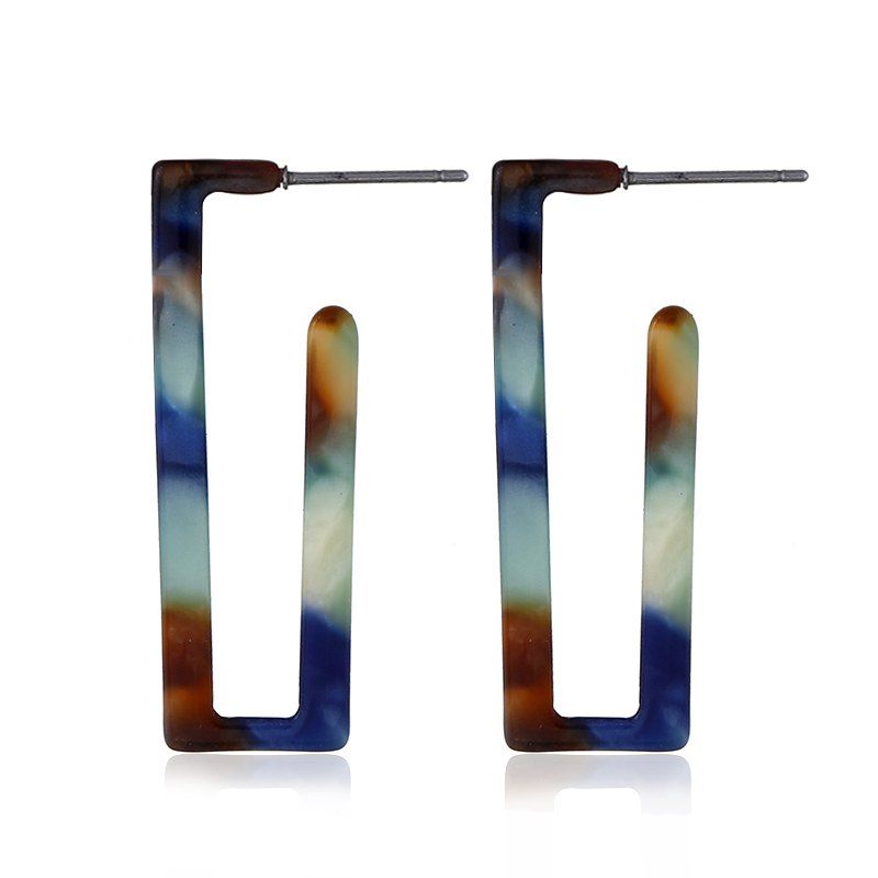 

New Personality Fashion Exquisite Geometric Environmental Acrylic Earrings, Multi