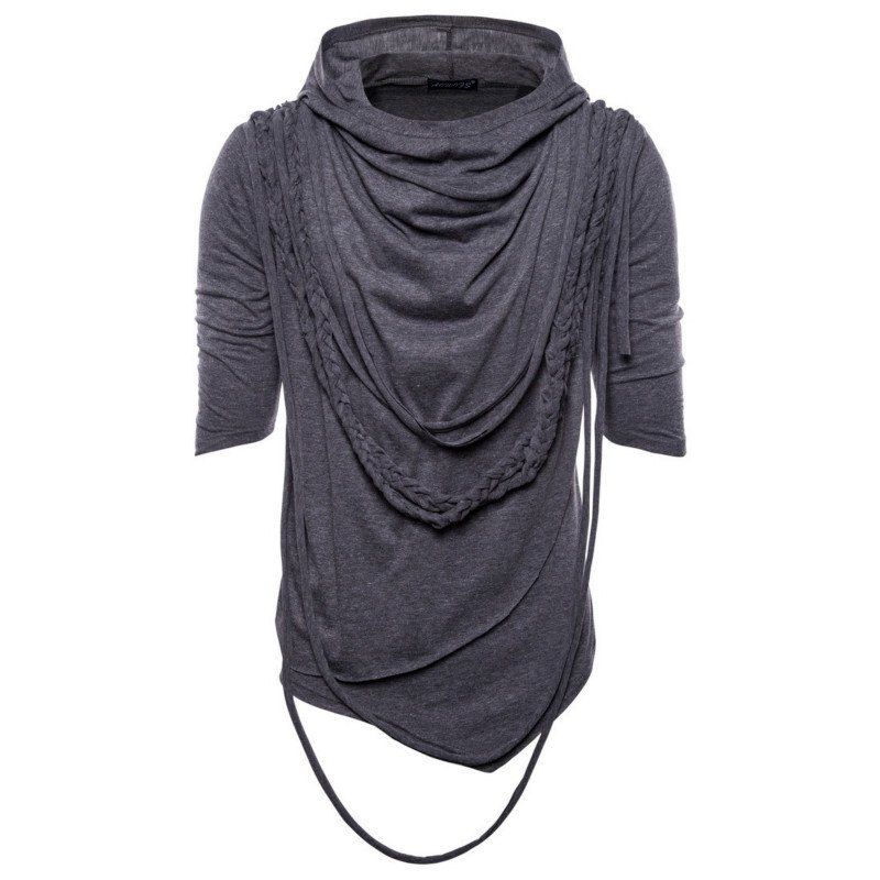 

New Trends Big Yards Men's Hat Short Sleeve T-Shirt, Dark gray