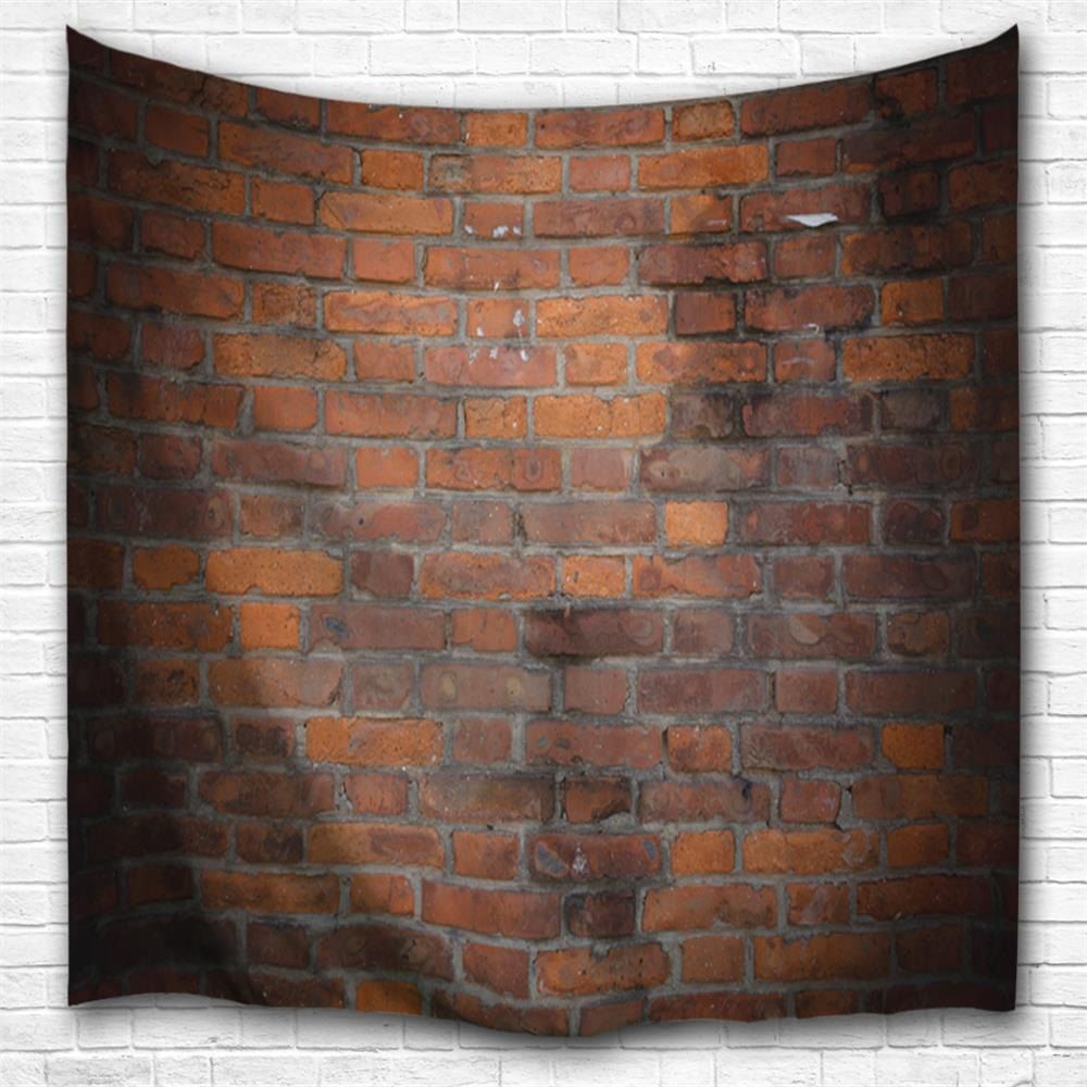 

Red Brick 3D Printing Home Wall Hanging Tapestry for Decoration, Multi-a