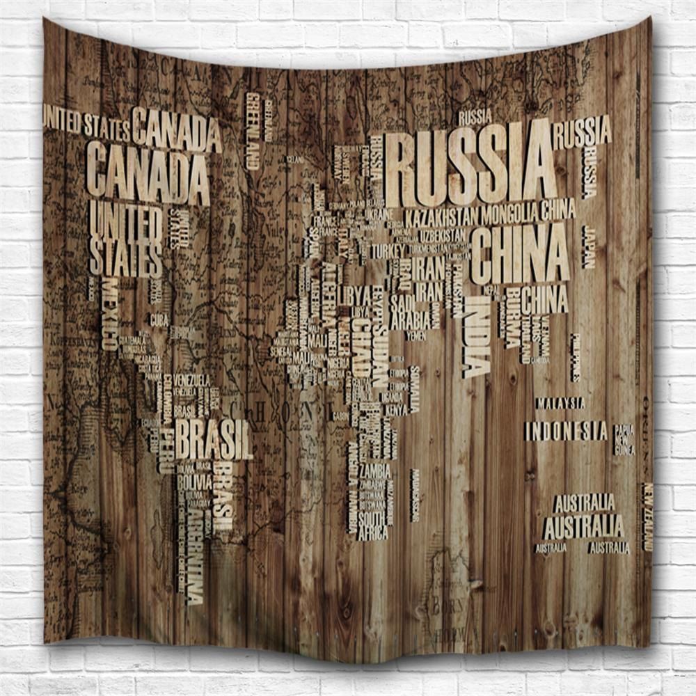 

Wooden Board Alphabet 3D Printing Home Wall Hanging Tapestry for Decoration, Multi-a