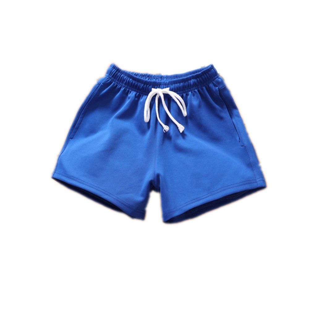 

Men's Solid Color Casual Belt Shorts, Denim dark blue