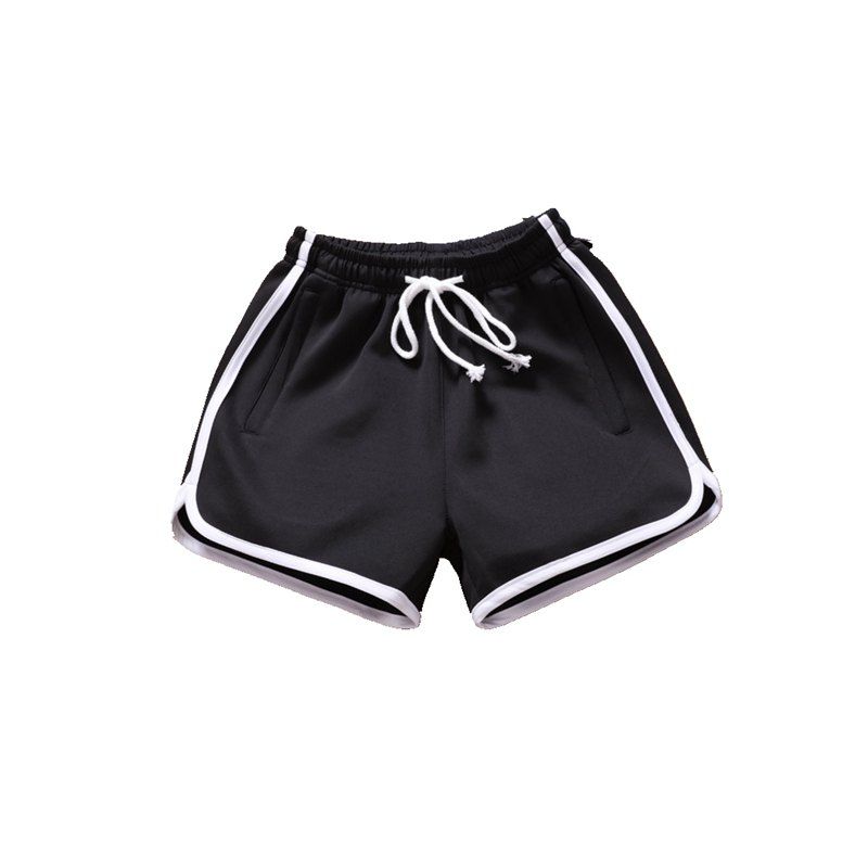 

Summer Men's Sports Solid Shorts, Black