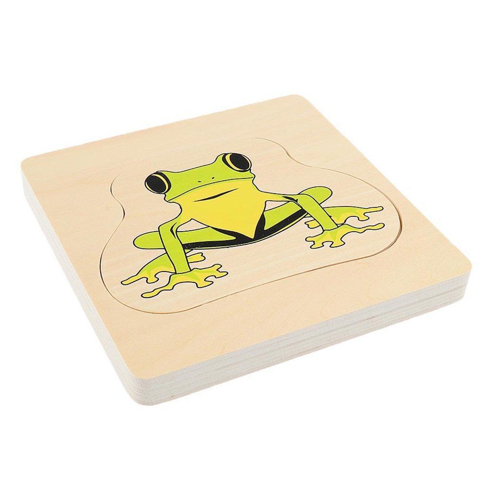 

Early Teaching Interesting Wood Kindergarten Multi-layer Jigsaw Puzzle, Multi-c