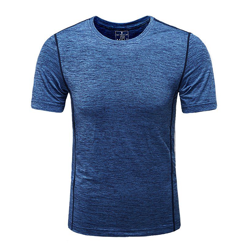 

Summer Men'S Pure Color Dry T-Shirt, Light blue
