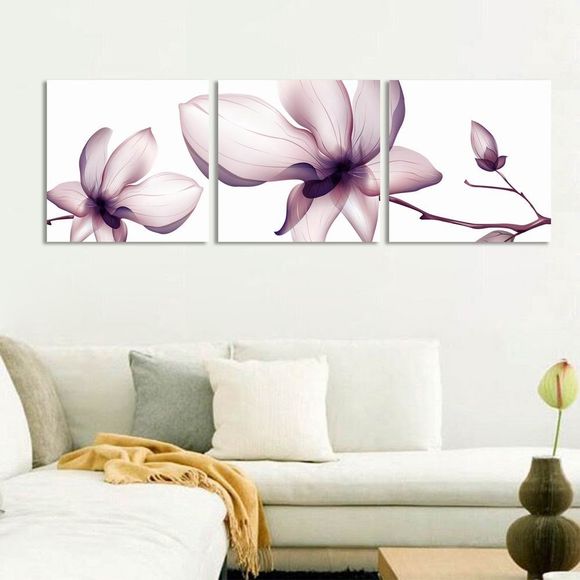 W284 Fleurs frameless Art mur impressions sur toile pour Home Office décorations 3 PCS - multicolor A 20CM X 20CM X 3PCS