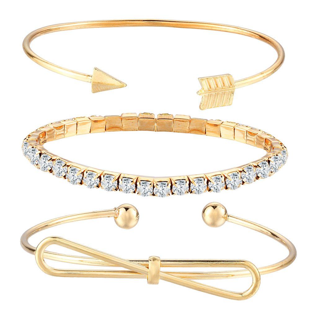 

Female Arrow Bow Diamond Bracelet, Gold