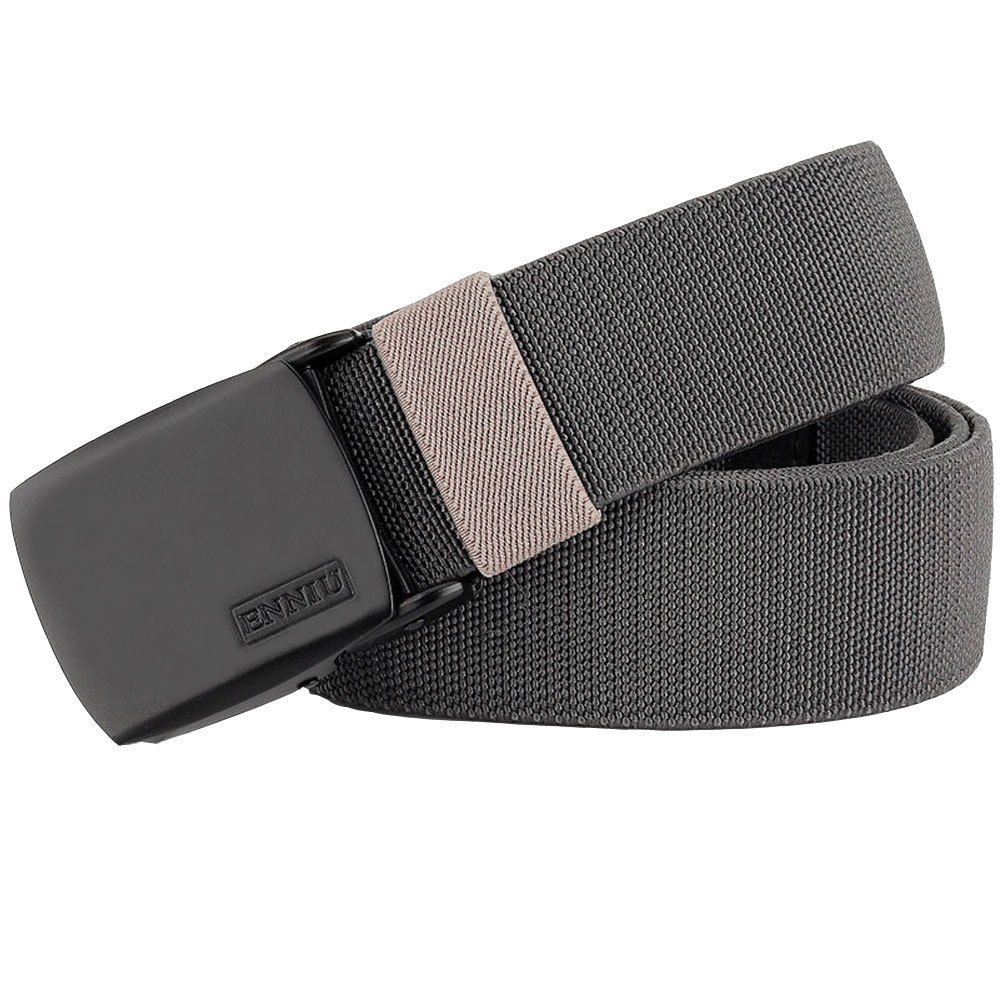 

ENNIU Adjustable Multi-function Tactical Military Elastic Black Alloy Clasp Belt, Dark gray