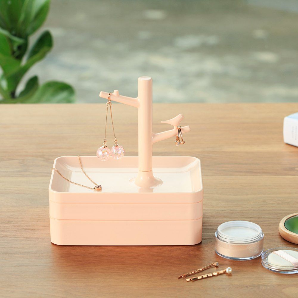 

Creative Bird Shape Princess Jewelry Box Girl Birthday Gift, Pink