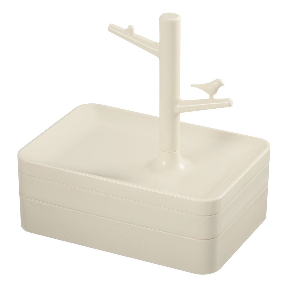 

Creative Bird Shape Princess Jewelry Box Girl Birthday Gift, Beige