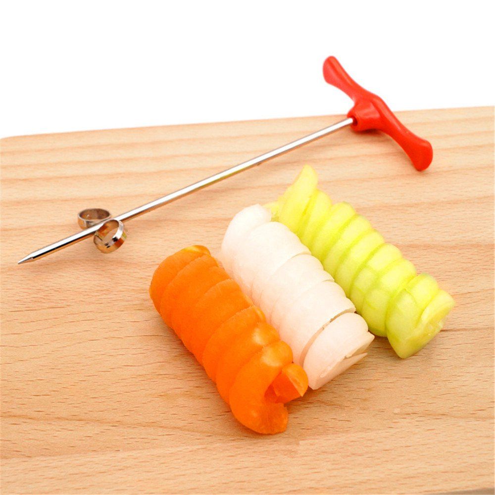 

Manual Rolling Vegetable Knife Coiler Potato Spiral Slicer, Multi