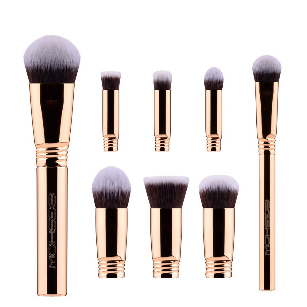 

EIGSHOW 8PCS Makeup Set Detachable Travel Costemic Kit Rose Gold, Multi-a