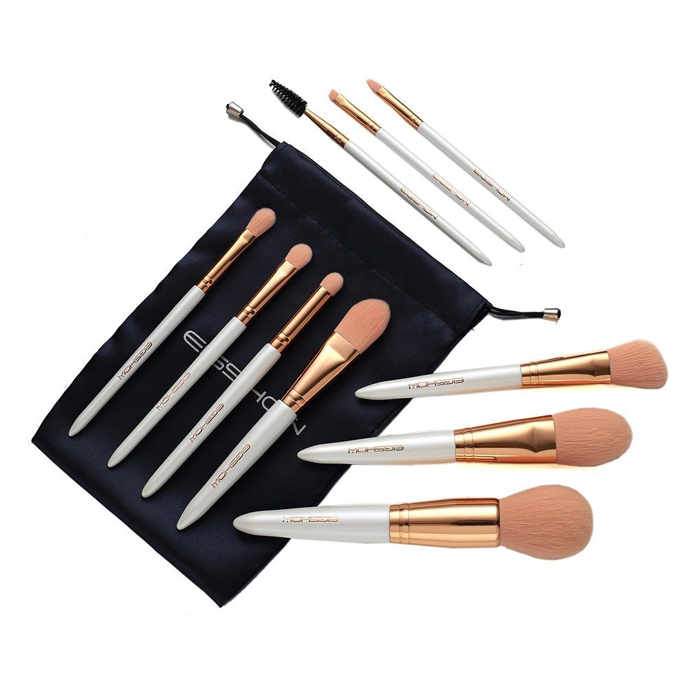 

EIGSHOW 10PCS Makeup Set Brush Cosmetic Kit Rose Gold, Multi-a