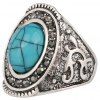 PULATU National Wind Personality Simple Ring pour les femmes - Turquoise US SIZE 9