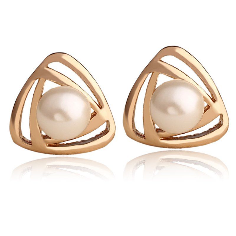 

Fashionable Elegant Simple Triangular Earring Temperament and Accessorie, Gold