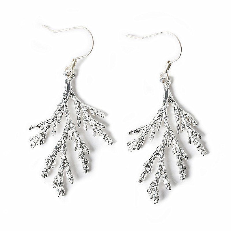 

Minimalism Silver Branch Coral Special Earrings Fashion Accessories