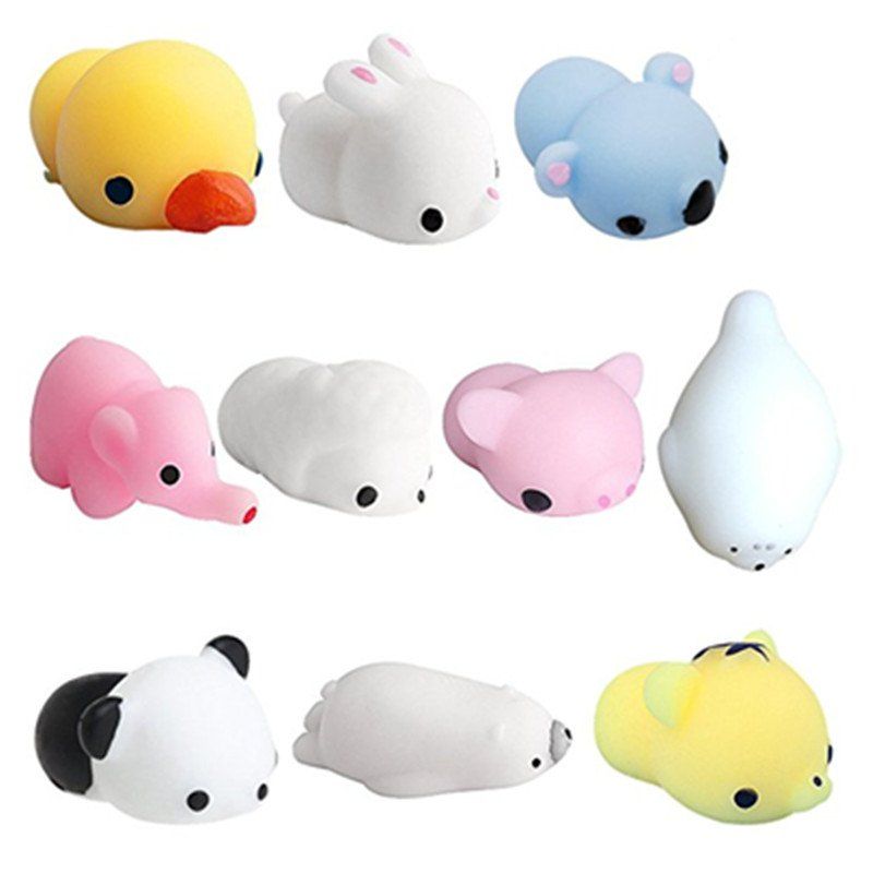 

Jumbo Squishy Animals Stress Reliever Toy 10PCS, Multi