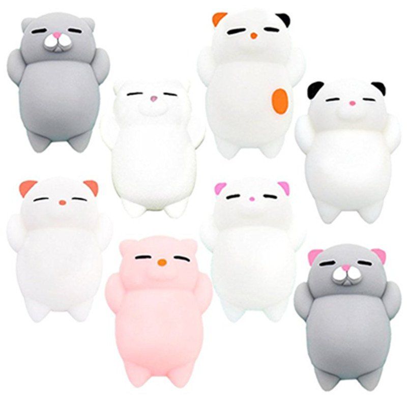 

Kawaii Cats Stress Reduce Jumbo Squishy Animal Toy 8PCS, Multi