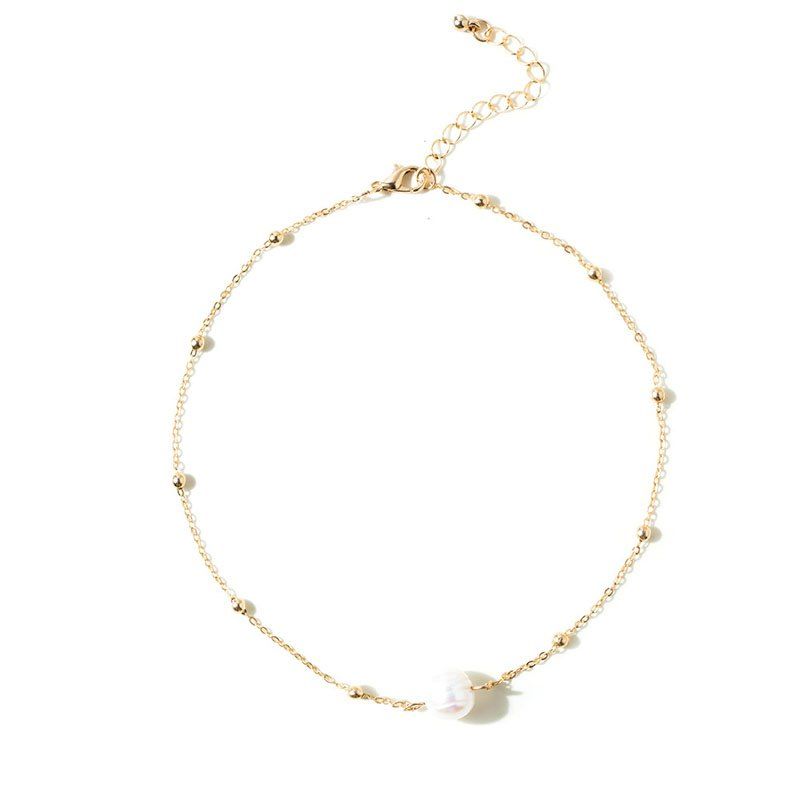

Creative Fresh Water Pendant Fashion Necklace, White