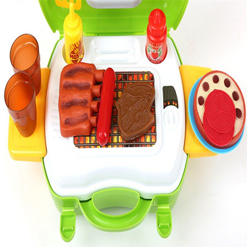 

Simulation Mobile Barbecue Toolbox, Green apple