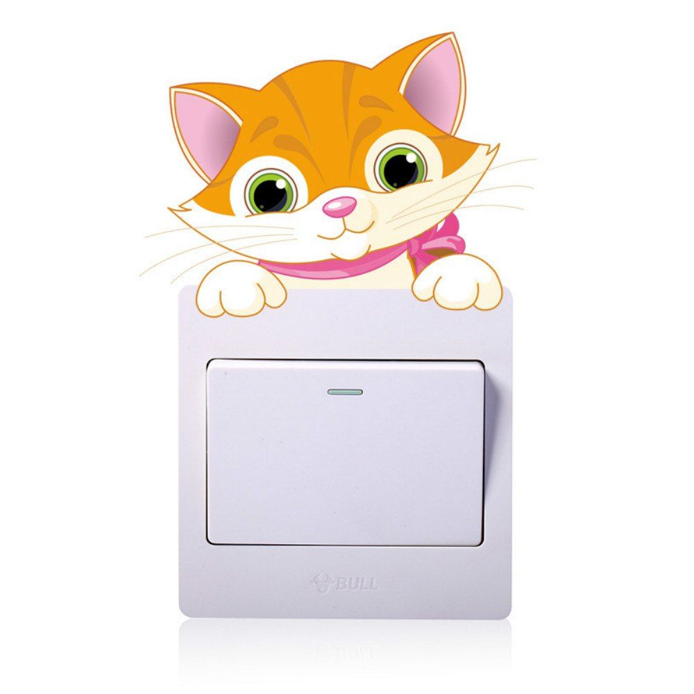 

Cute Animals Light Switch Sticker Remoable Wall Sticker, Beer