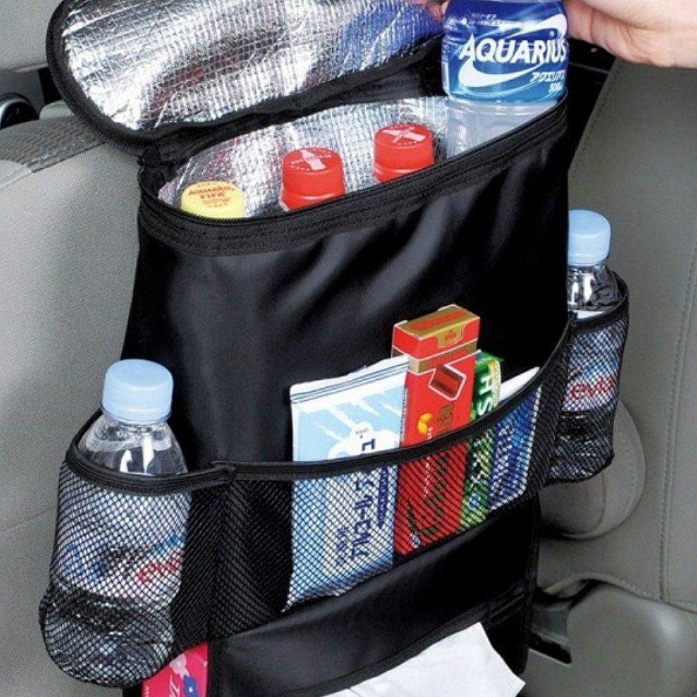 

Creative Multifunctional Heat Preservation Hanging Storage Bag for Car, Black