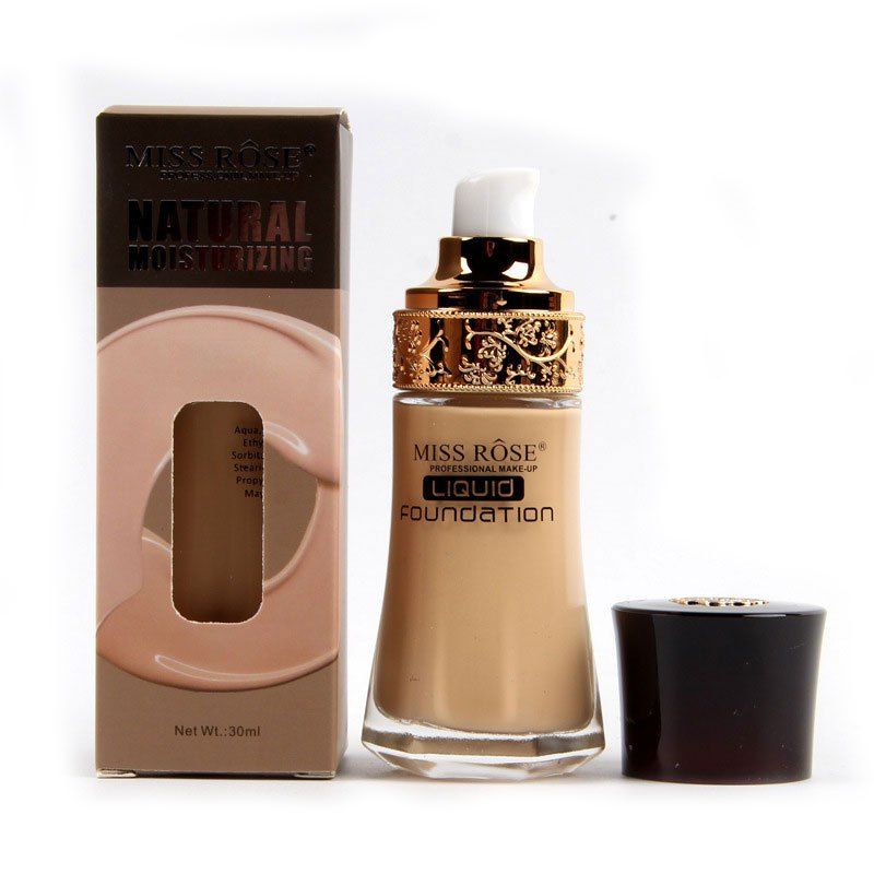 

MISS ROSE 10 Colors Popular Liquid Foundation for Lady, #001