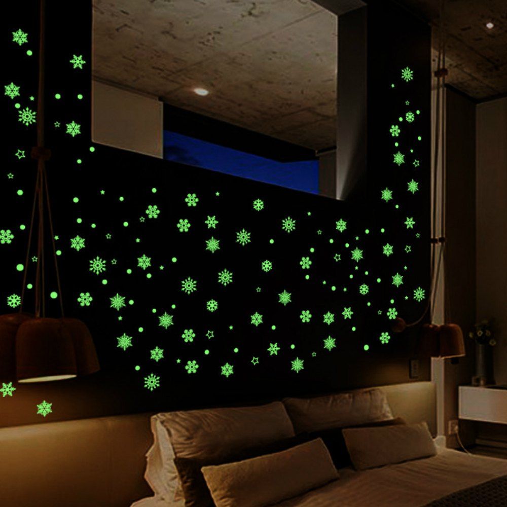 

Luminous Cartoon Switch Sticker Glow Snowflake Room Decoration, Dragon green