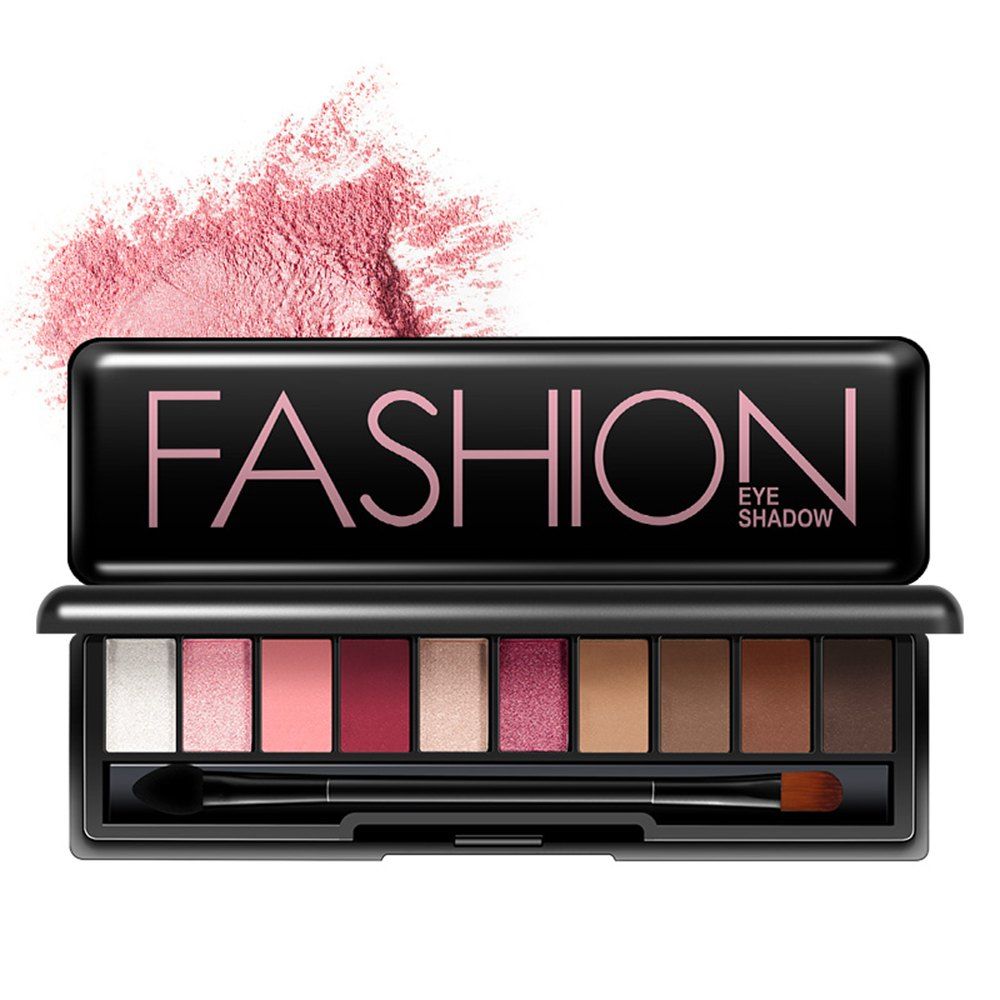 

BIOAQUA Eyeshadow of 10 Colors, Pink