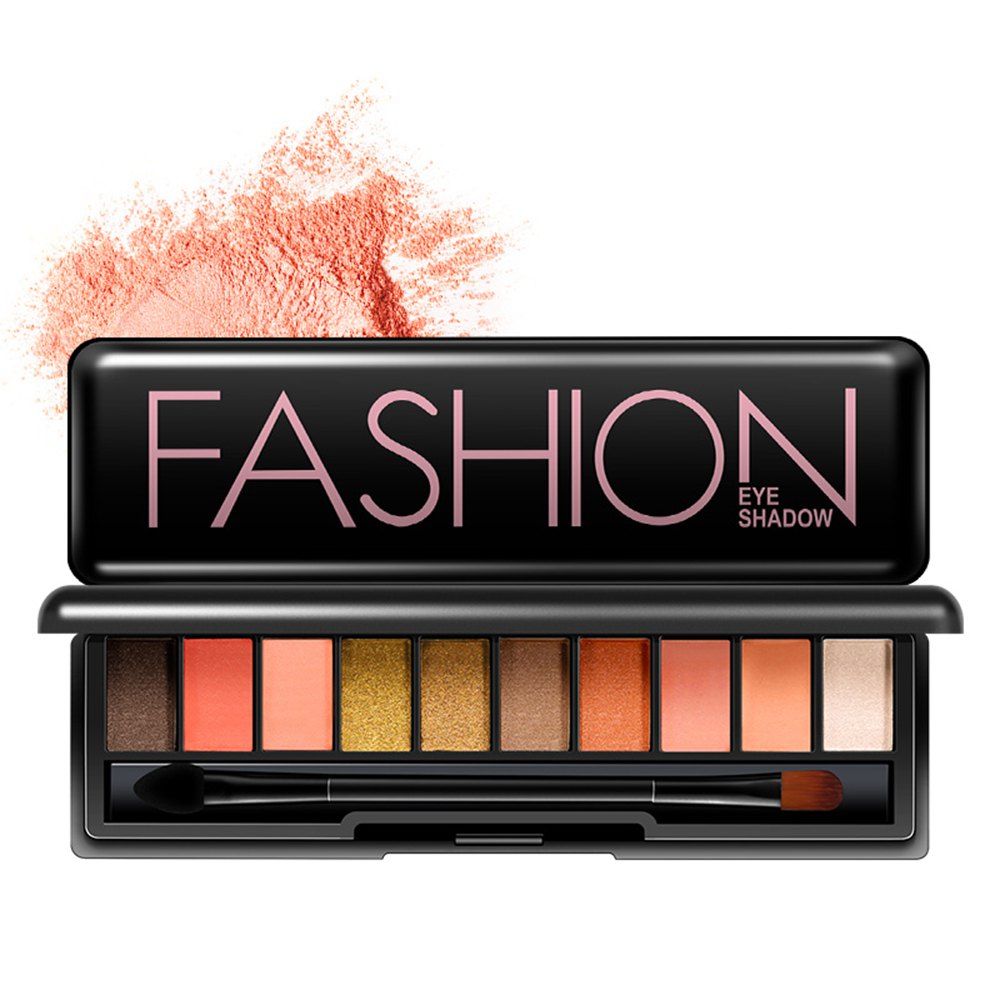 

BIOAQUA Eyeshadow of 10 Colors, Bean red