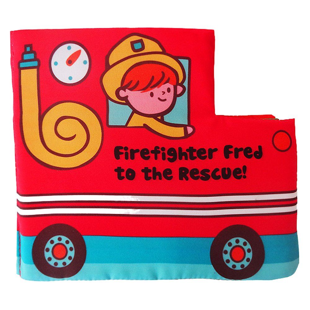 

Fire Truck Cloth Book Early Childhood Education, Multi-a