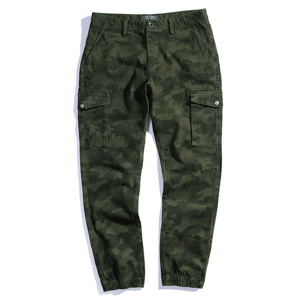 

Summer Men's Casual Feet Repair Pants, Army green