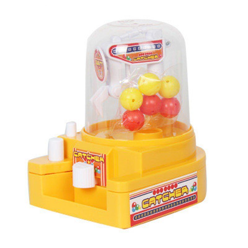 

Mini Ball Machine Clip Candy Toys for Children, Bright yellow
