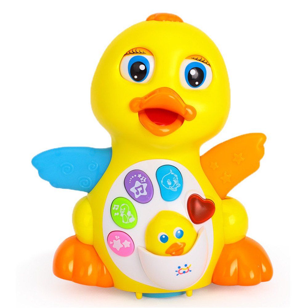 

Kids Toy Musical Duck Lights Action with Adjustable Sound, Yellow