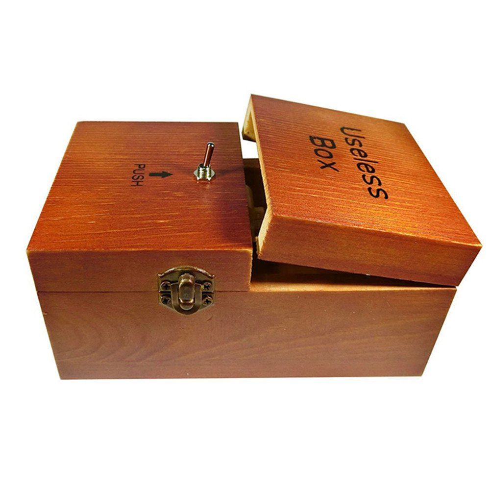 

Useless Turns Itself off Alone Machine Fully Assembled in Box, Wood