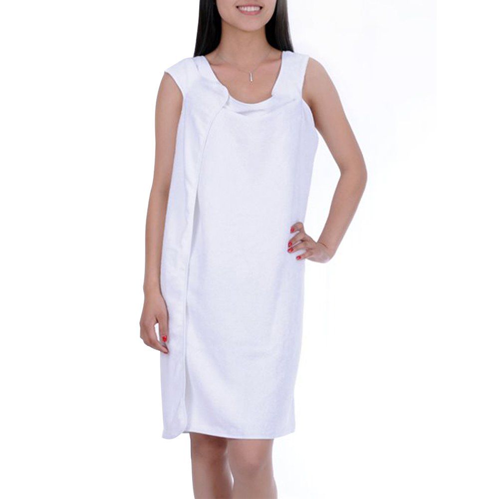 

Multi-functional Large Bath Towel with Thick Microfiber, White