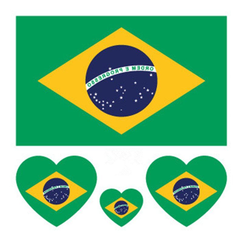 

Green Waterproof Anti-sweat Fan Flag Tattoo Sticker, Clover green