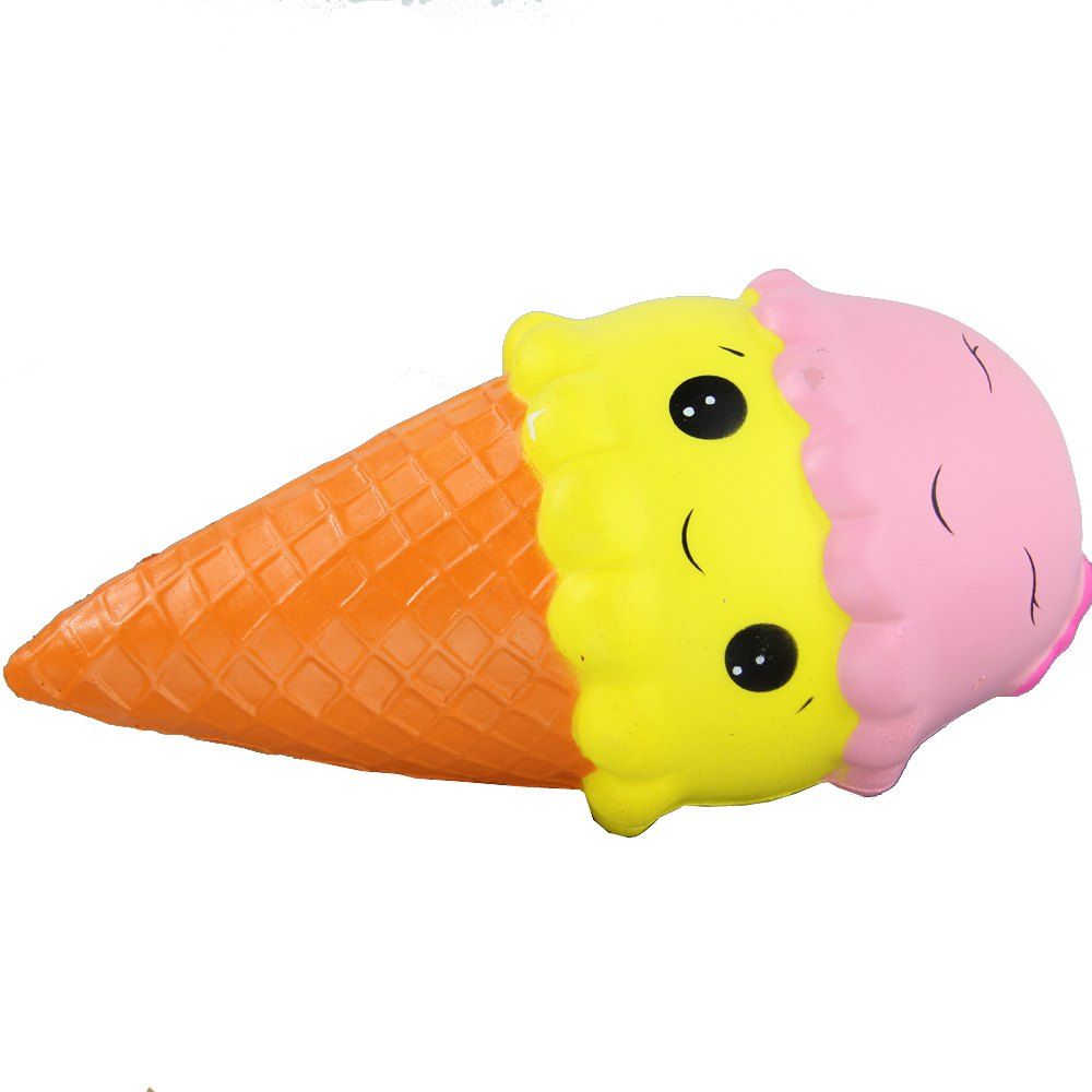 

Jumbo Squishy Yellow Pink Ice Cream Relieve Stress Toys