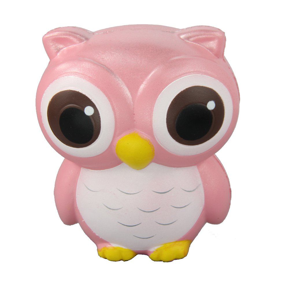 

Jumbo Squishy Owl Relieve Stress Toys, Pink