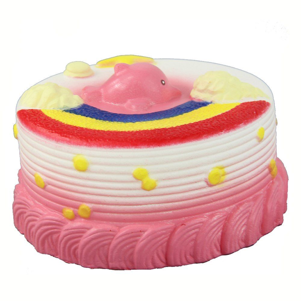 

Jumbo Squishy Sea Cake Relieve Stress Toy, Pink