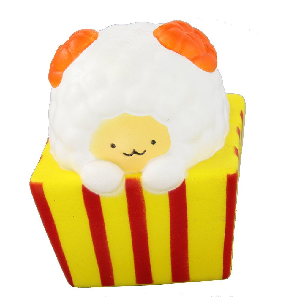 

Jumbo Squishy Popcorn Sheep Relieve Stress Toys, Yellow