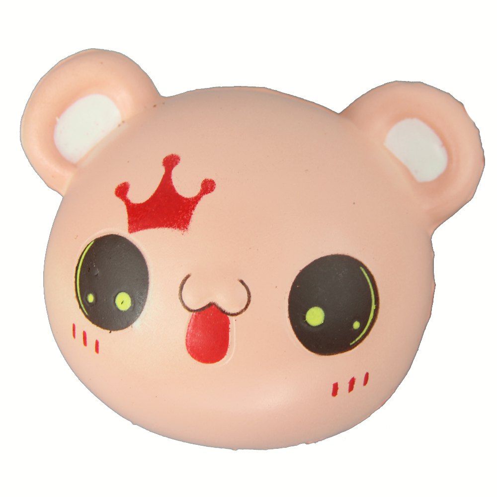 

Jumbo Squishy Panda Head Relieve Stress Toy, Pink