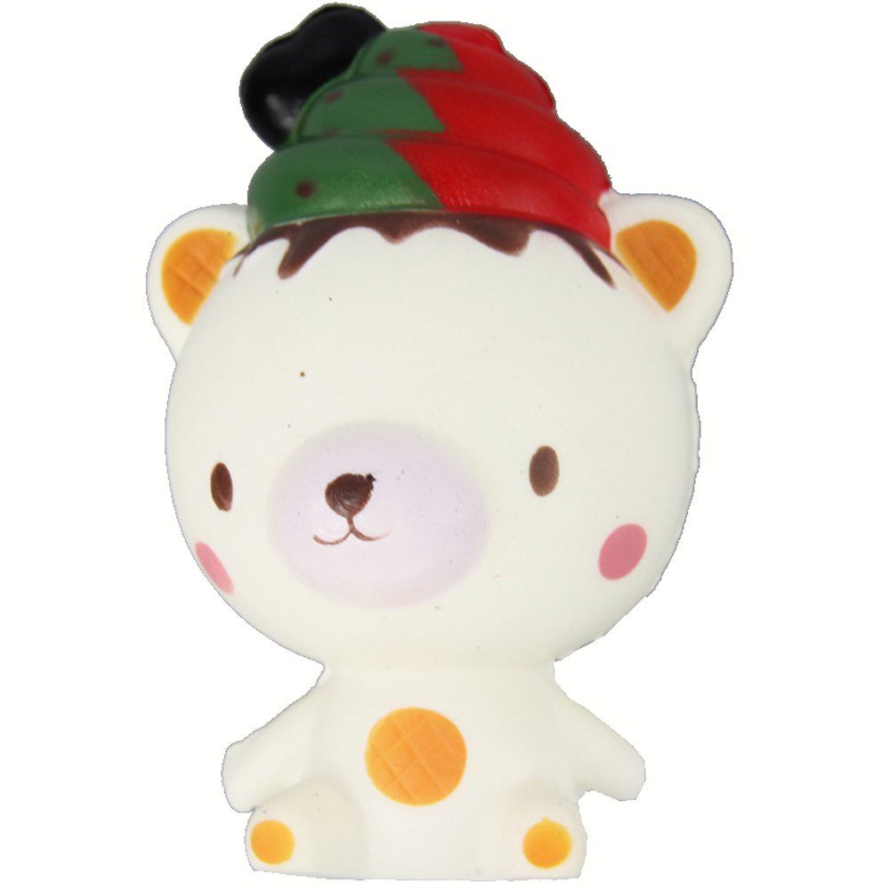 

Jumbo Squishy Christmas Bear Relieve Stress Toys, White
