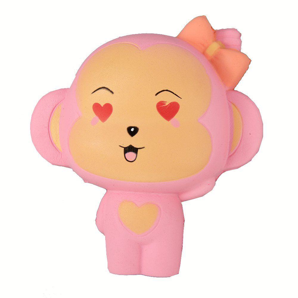 

Jumbo Squishy Pink Monkey Relieve Stress Toys