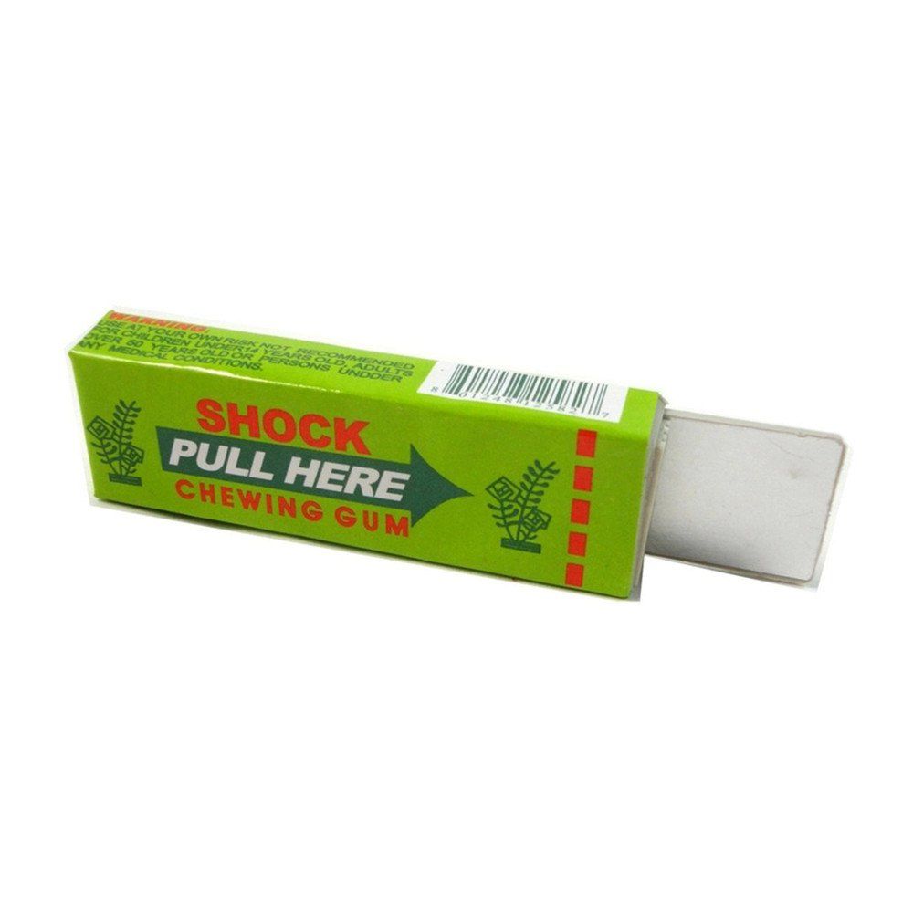 

Electric Shocker Safety Trick Practical Joke Fantastic Toy Chewing Gum Toy, Yellow green