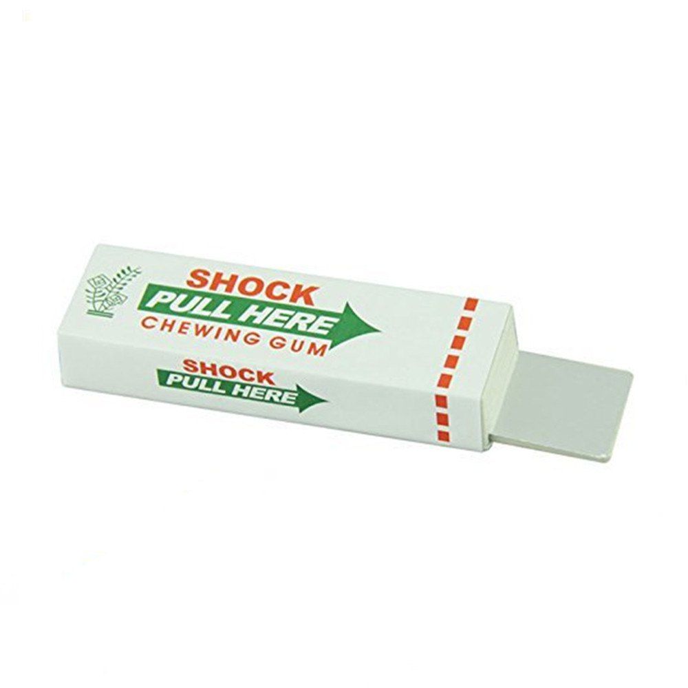 

Electric Shocker Safety Trick Practical Joke Fantastic Toy Chewing Gum Toy, White