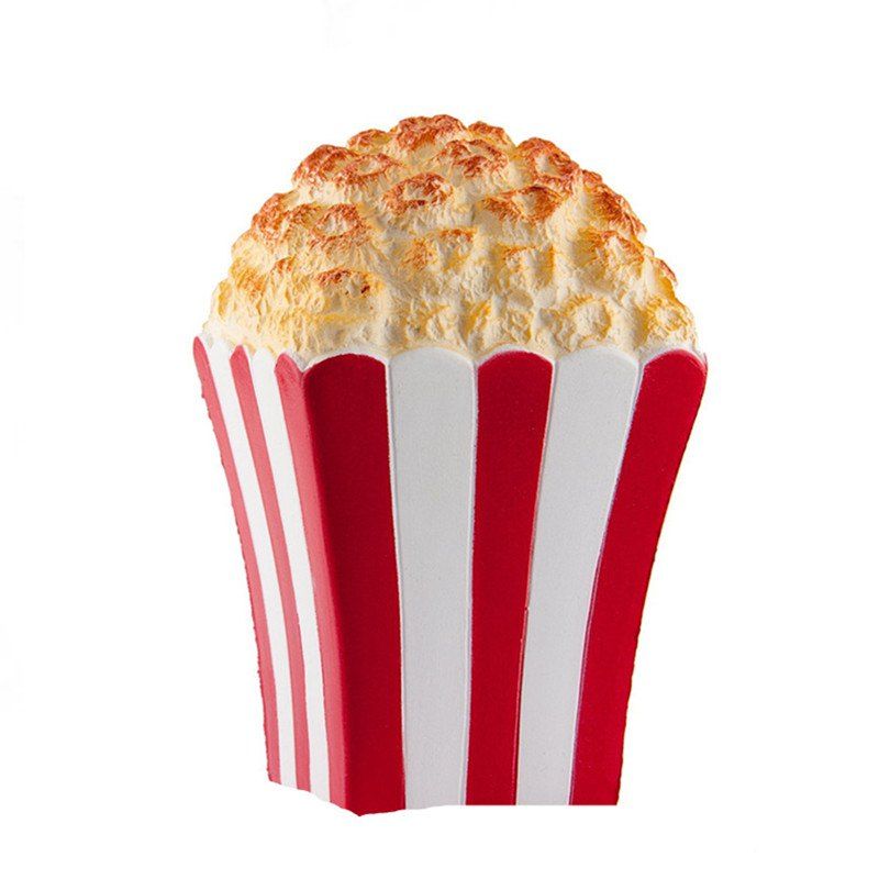 

Jumbo Squishy Popcorn Slow Rising Cute Soft Squeeze Straps Anti Stress Cream, Red