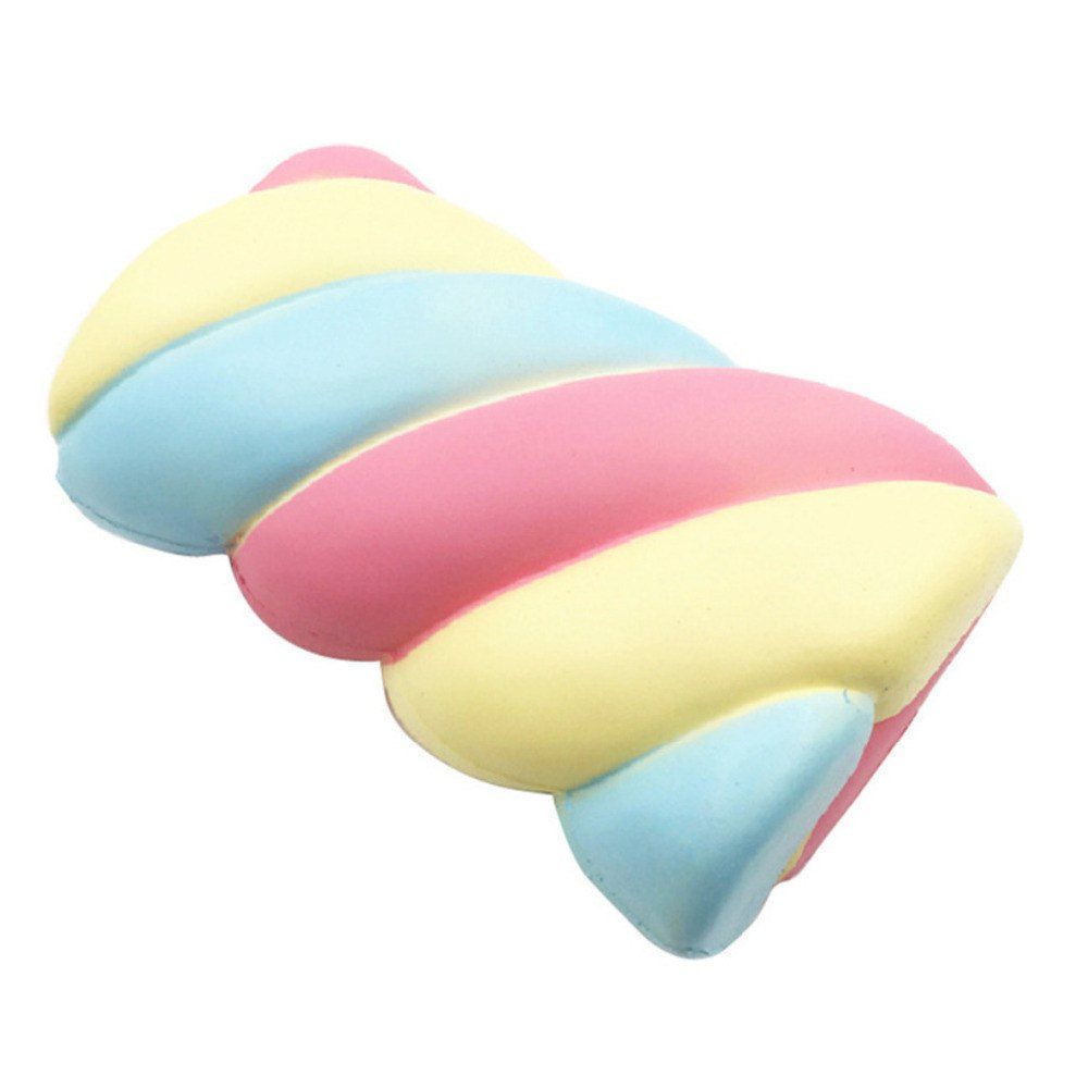 

Jumbo Squishy Rainbow Marshmallow Cute Kawaii Soft Cotton Candy Toy, Multi