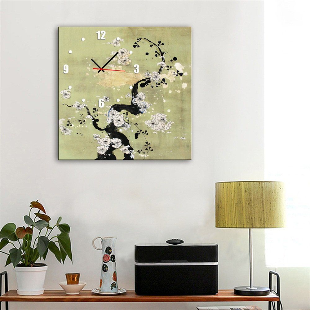 

Special Design Frame White Plum Blossom Print, Multi