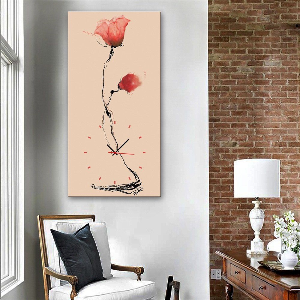 

Special Design Frame Red Rose Print, Bean red